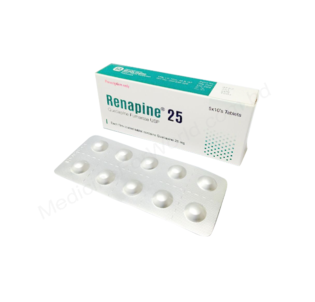 Renapine- Родовое QUETIAPINE FUMARATE- Renata Pharma