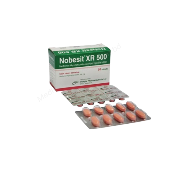 Nobesit XR- Родовое METFORMIN HYDROCHLORIDE- Incepta Pharma