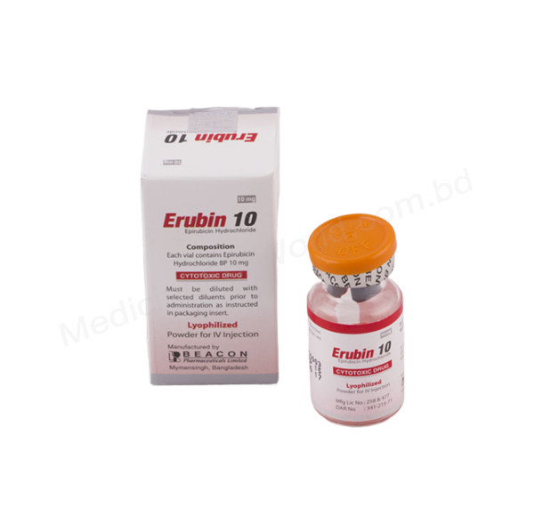 Erubin- Родовое EPIRUBICIN HYDROCHLORIDE- Beacon Pharma