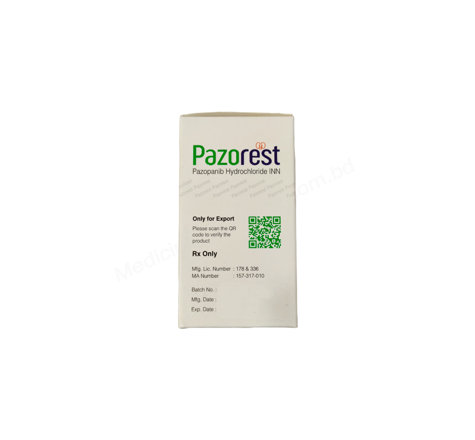 Pazorest- Generic Pazopanib- Everest Pharma