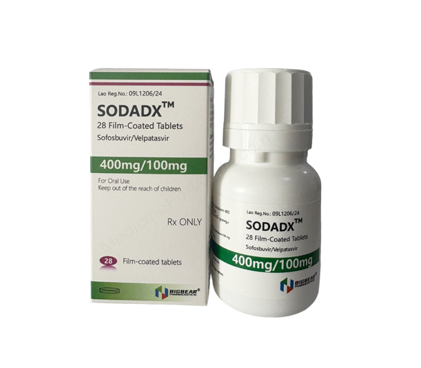 SODADX- Generic Sofosbuvir+ Velpatasvir- Bigbear Pharma