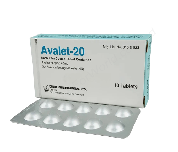 Avalet- Родовое Avatrombopag- Drug International Pharma