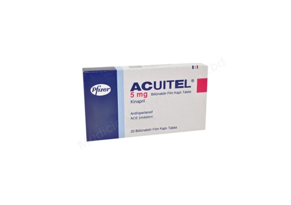 Acuitel- 通用的 Quinapril Hydrochloride- Pfizer Pharma