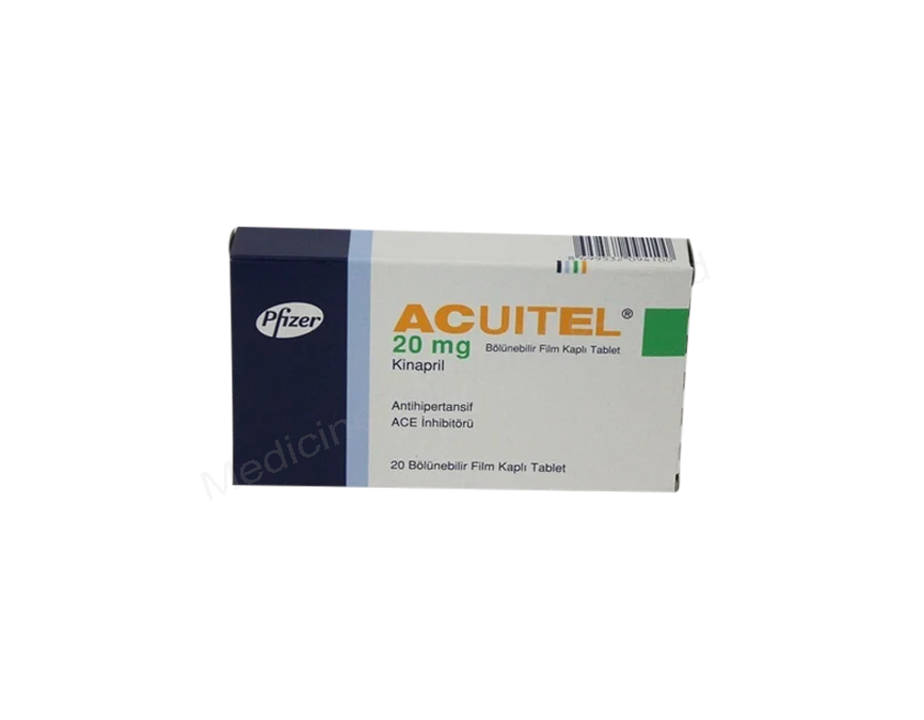 Acuitel- 通用的 Quinapril Hydrochloride- Pfizer Pharma