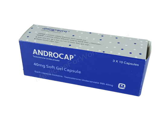 Androcap- Родовое Testosterone Undecanoate- Renata Pharma